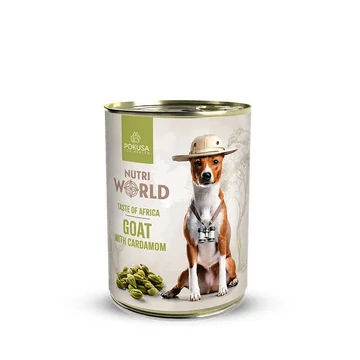 Pokusa Nutri World Taste of Africa nedves eledel - kecske és kardamom 400g
