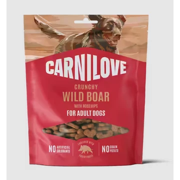 Carnilove Dog Crunchy Snack Wild boar with rosehips - Vaddisznóhús csipkebogyóval 200g
