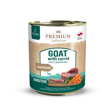 Pokusa Premium Selection nedves eledel - kecske és répa 800g