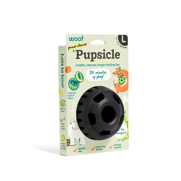 WOOF Pupsicle Power Chewer – Extra Strapabíró (Fekete, L méret)