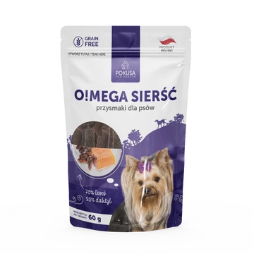 POKUSA NATURAL SNACKS - O!MEGA HAIR HÚSCSÍKOK 60 g