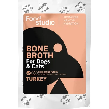 Food Studio szabadtartású pulyka csontleves kutyáknak és macskáknak 100 ml