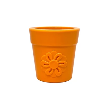 Jutalomfalattal tölthető, méreganyagmentes játék kutyáknak, VIRÁGCSERÉP - SodaPup®