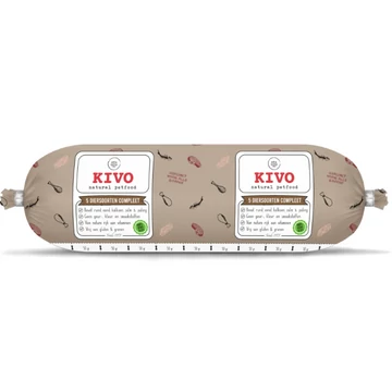 KIVO 5 állat komplett BARF menü kutyáknak 500g