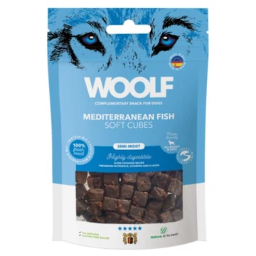 Woolf Főtt Mediterrán Halkocka 100g Monoprotein