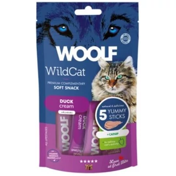 Woolf Wildcat Krémsnack Kacsa Macskamenta 5x14g