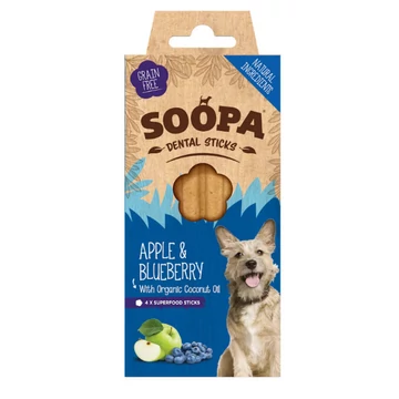 SOOPA Dental Sticks - alma és áfonya 100 g