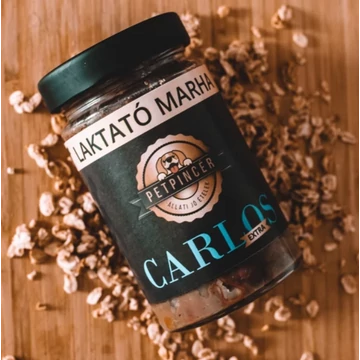 Petpincér Carlos Extra - Marhahús menü főtt kutyaeledel 80% hústartalommal 300 g