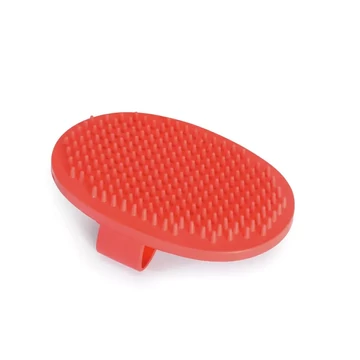 Camon Ovális Masszírozó Gumikefe Kutyának és Macskának – Piros, 13 cm