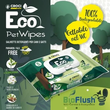 Pet Wipes Eco argános törlőkendő - 30db