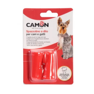 Camon kutya, macska ujjra húzható fogkefe 2 db/ csomag