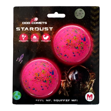 Dog Comets Stardust Pink M labda 6cm (2 db-os Pack)