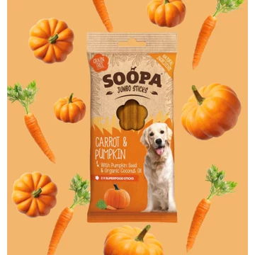 SOOPA Dental Jumbo Sticks - Sárgarépa és Sütőtök - 170g