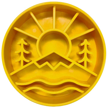 Sodapup Great Outdoors Ebowl Slow feeder – sárga