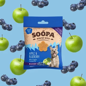 SOOPA Healthy Bites - alma és kék áfonya 50g
