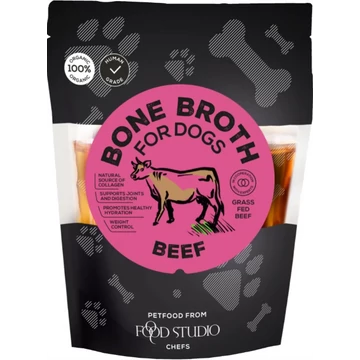 Food Studio fűvel táplált marha csontleves kutyáknak 230ml