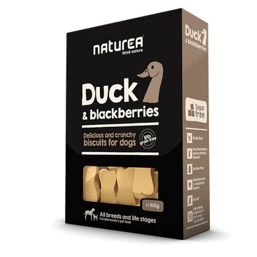 Naturea Biscuit Kacsahús &amp; Szeder Keksz Kutyáknak