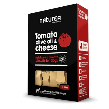 Naturea Biscuit Paradicsomos, Olivaolajos &amp; Sajtos Keksz Kutyáknak