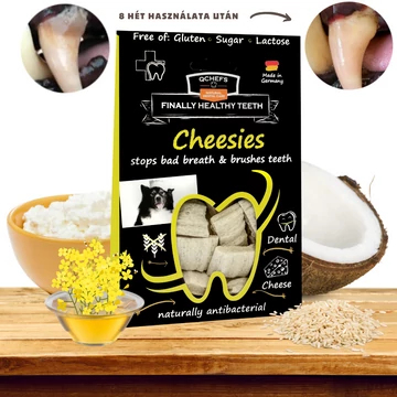 Qchefs Cheesies természetes fogtisztító jutifalat 65g