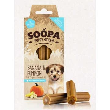 SOOPA Puppy Sticks - banán és sütőtök 100 g
