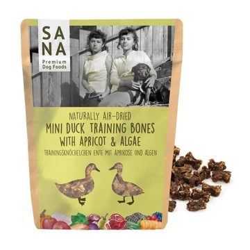 SANA Mini Kacsa Training Bones sárgabarackkal és algával 100g