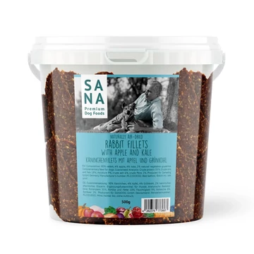 SANA nyúlhús filé almával és kelkáposztával (500g)