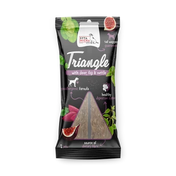 Syta Micha Triangle fogtisztító rágóka szarvassal,fügével és csalánnal