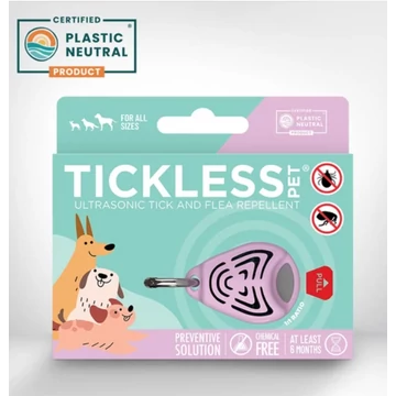 Tickless® Pet Vegyszermentes ultrahangos kullancs- és bolhariasztó medál kutyáknak és macskáknak - pink