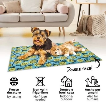 Croci FRESH MAT LEMONS (citrom mintás hűtőmatrac) 65X50 CM