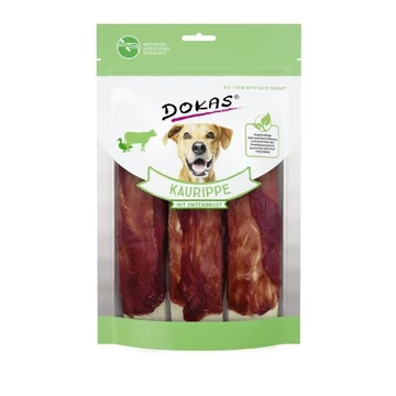 Dokas rágóborda szárított kacsamellel kutya jutalomfalat 210g
