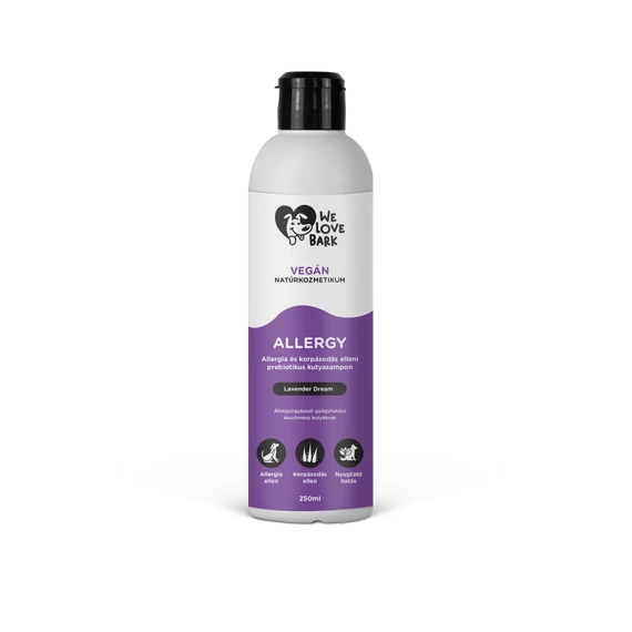 We Love Bark Allergy prebiotikus kutyasampon 250 ml