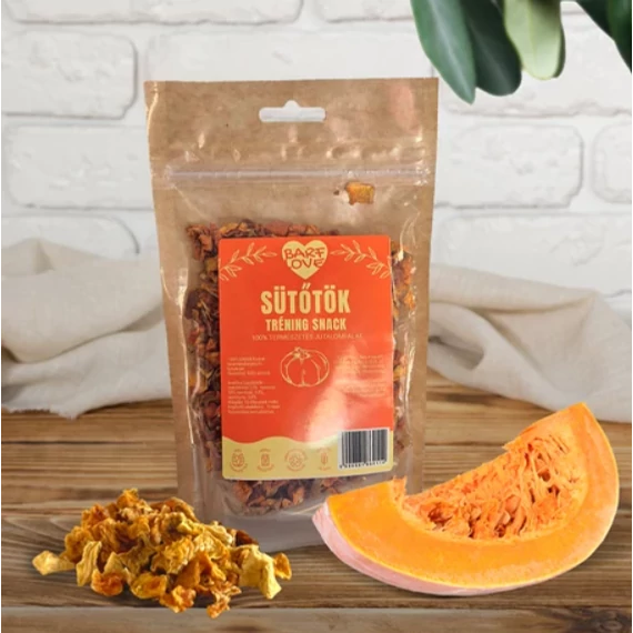 100% Sütőtök tréning jutalomfalat kutyáknak 100 g, BARF LOVE