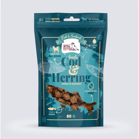 Syta Micha Fish &amp; Seafood Tőkehal - Hering 80g