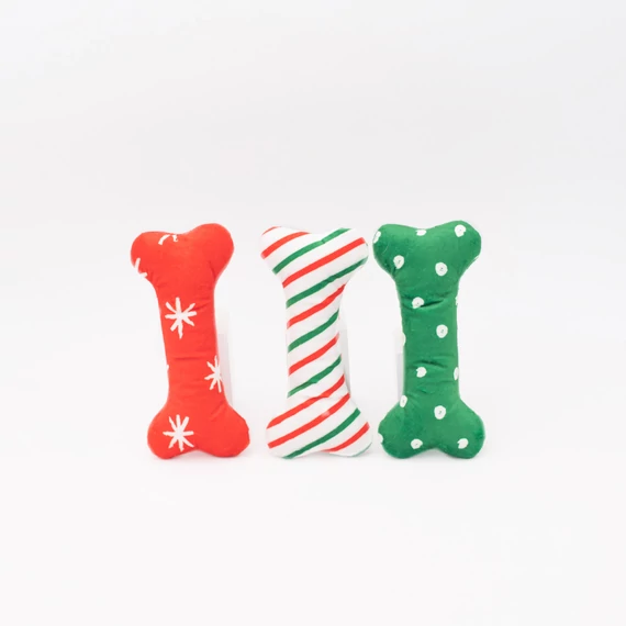 ZippyPaws Holiday Patterned Bones (3 dbos szett)