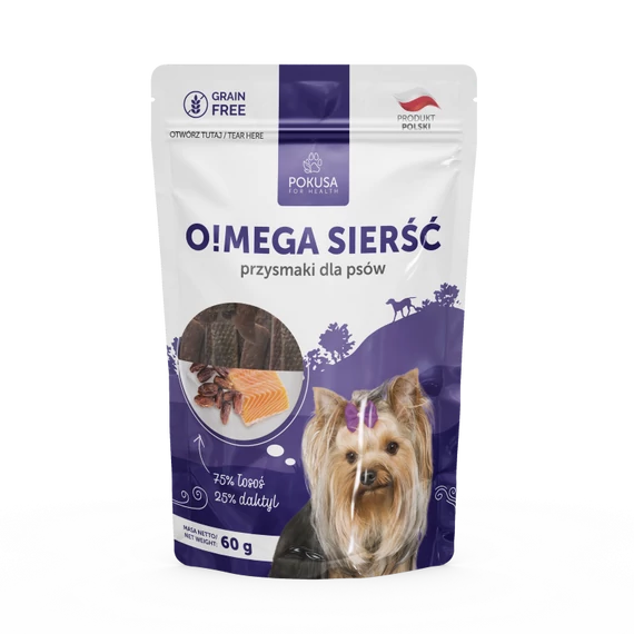 POKUSA NATURAL SNACKS - O!MEGA HAIR HÚSCSÍKOK 60 g