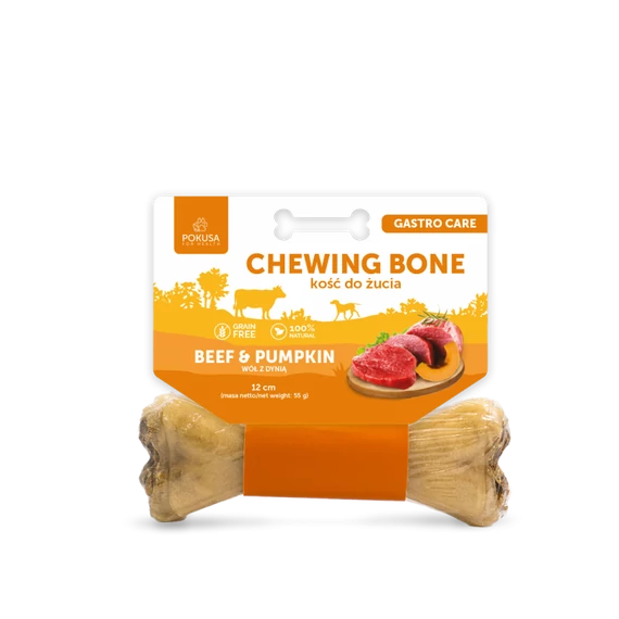 POKUSA Premium Selection rágócsont 12cm - GASTRO CARE sütőtökkel