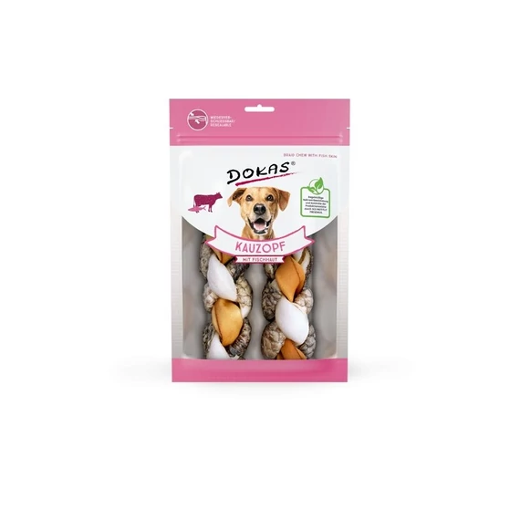 Dokas rágófonat halbőrrel 2 db