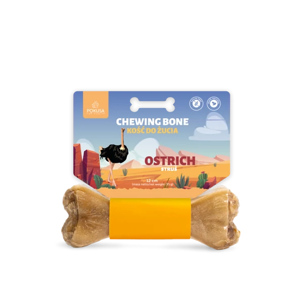 POKUSA FEEL THE WILD Chewing Bone - Strucc 12cm rágócsont