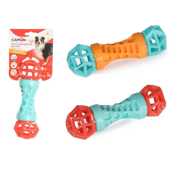 CAMON TPR geometrikus játék súlyzó 22 cm - piros/kék