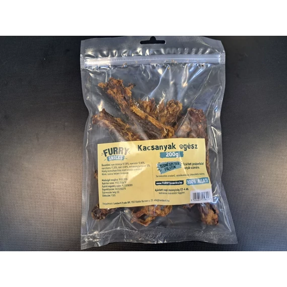 Furry Snacks Kacsanyak egész 200g
