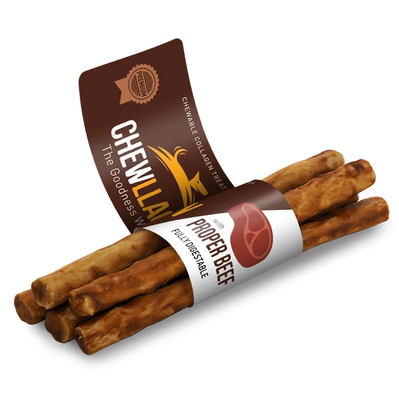 Chewllagen marhás kollagén rúd mini (5db)