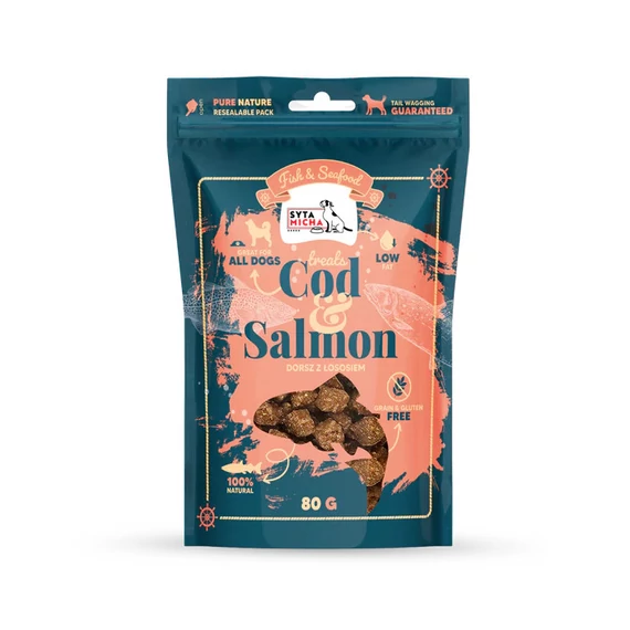 Syta Micha Fish &amp; Seafood Tőkehal - Lazac 80g