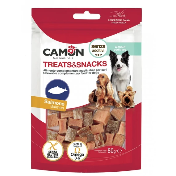 Camon ízletes lazacos kockák 80g