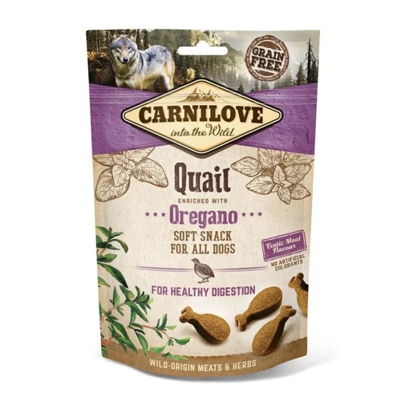 Carnilove Dog Semi Moist Snack Quail with oregano - Fürj oregánóval 200g