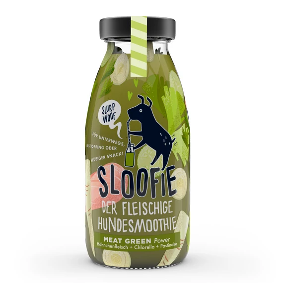 SLOOFIE MEAT GREEN, AZ ERŐ (Csirkehús, chlorella, cukkini)