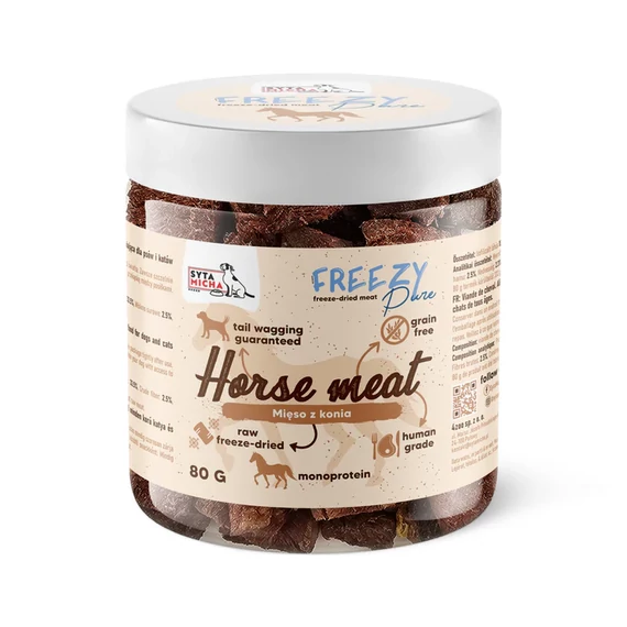 Syta Micha FREEZY Pure - 100% fagyasztva szárított lóhús 80g