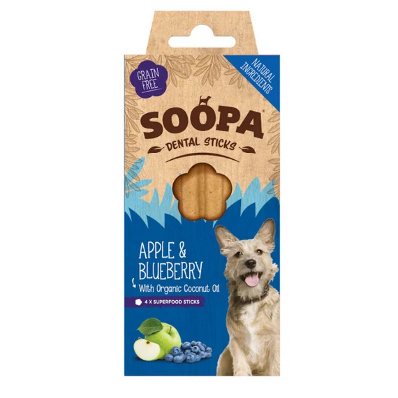 SOOPA Dental Sticks - alma és áfonya 100 g