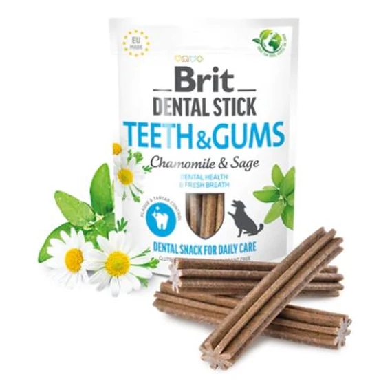 Brit Care Dental Stick Teeth&amp;Gums Kamillával 251g