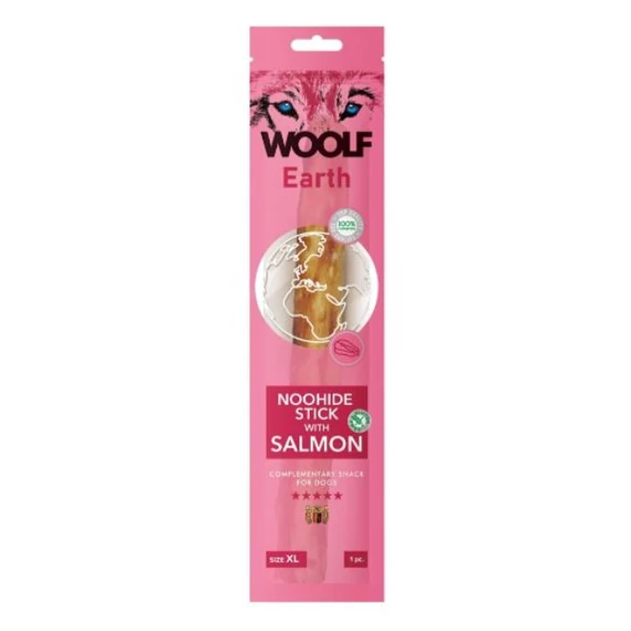 Woolf Earth XLSALMON Noohide 85g Kollagénes Rúd Lazac Jutalomfalat
