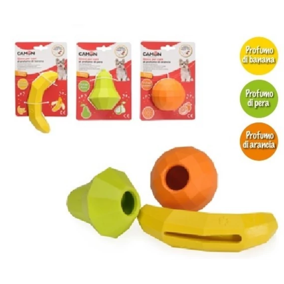 Camon jutalomfalattal tölthető gyümölcs ízű játék körte